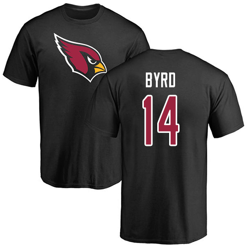 Arizona Cardinals Men Black Damiere Byrd Name And Number Logo NFL Football #14 T Shirt->arizona cardinals->NFL Jersey